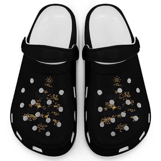 Christian Christmas Tree Family Holiday Church Clogs