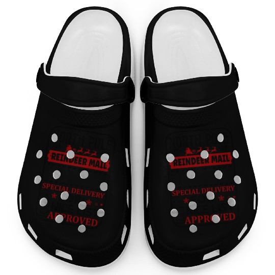 North Pole Reindeer Mail Clogs