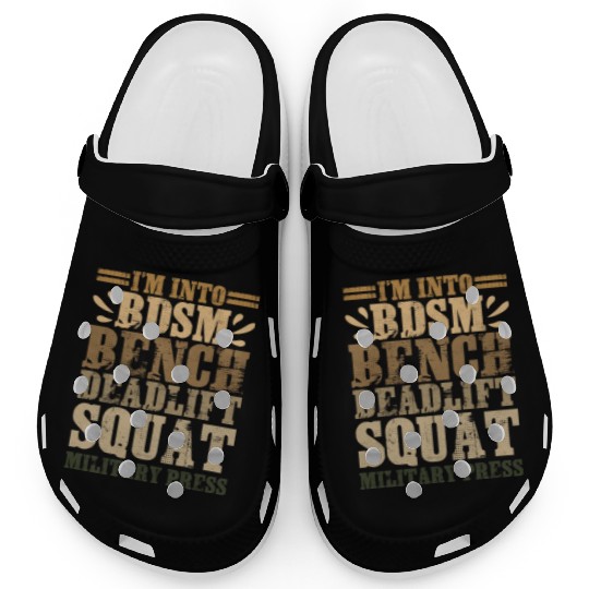 Im Into BDSM Bench Squat Deadlift Military Press17 Clogs
