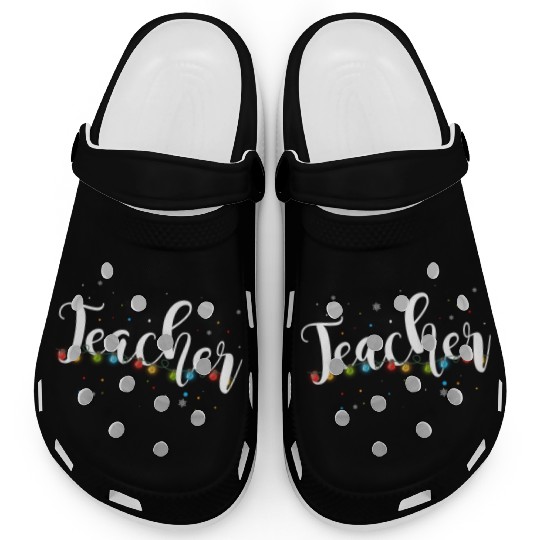 Teacher Christmas Outfit School Funny Clogs