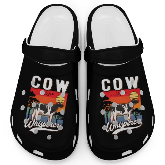 Cow Whisperer Cattle Farmer Clogs