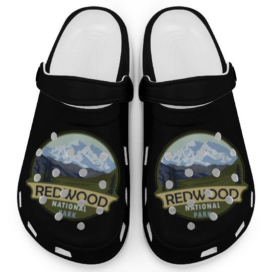 Cool Vintage Retro Redwood National Park Mountain Clogs