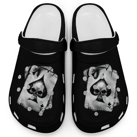 Ace of Skulls Death Cards Vietnam Clogs
