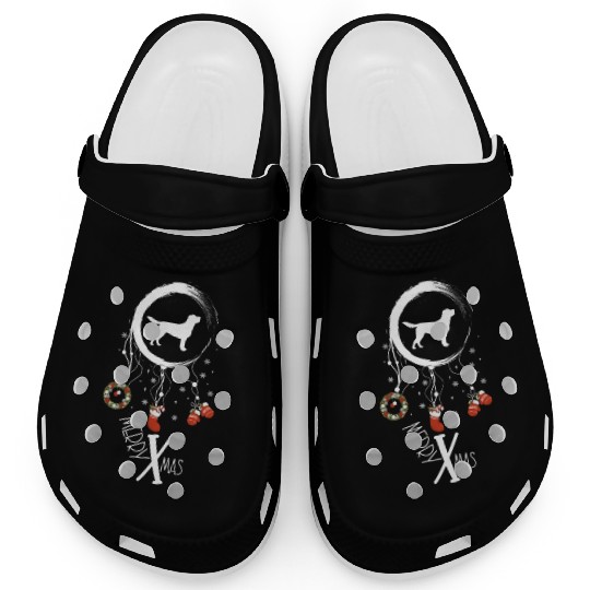 dog dreamcatcher Christmas Labrador Clogs