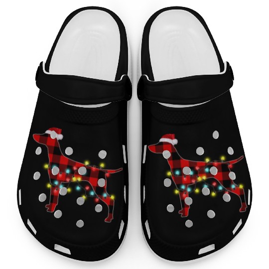 Vizsla Christmas Dog Lover Pajamas Clogs