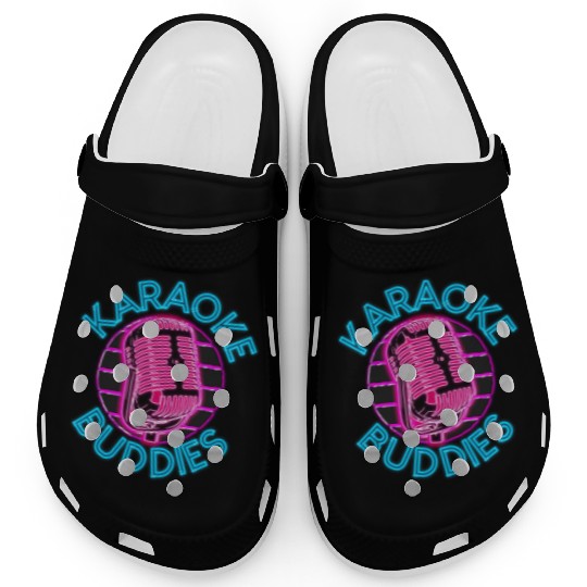 Karaoke Singer Friends Besties 80s Clogs
