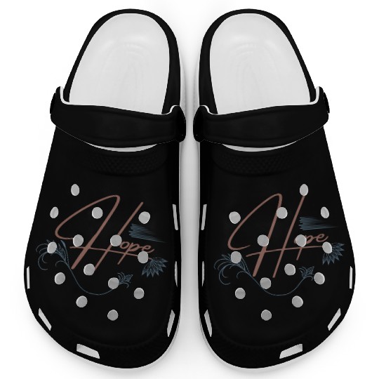 Mandala art lovers, hope and belief in success Clogs