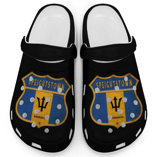 Speightstown Barbados coat of arms flag design Clogs