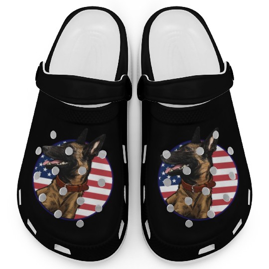 Belgian Malinois Dog Lover Dog Owner US American F Clogs