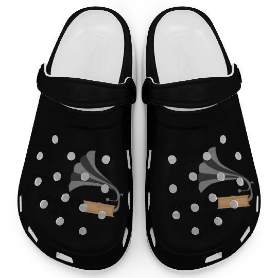 Never Forget Retro Vintage Cassette Tape Graphic Clogs