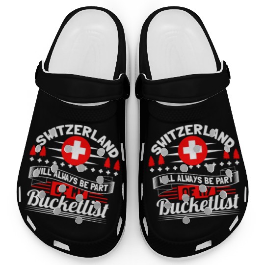 Switzerland Mountains Country Gift Idea Clogs