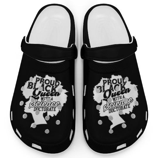 Black Queen With Science Doctorate Phd Clogs