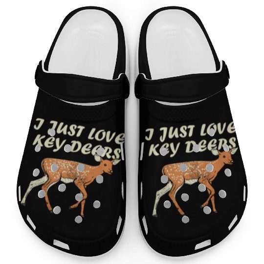 I Just Love Key Deers Fawn Deer Lover Florida Keys Clogs