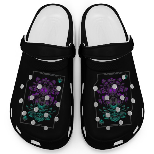 Alien art Ace of Spades Clogs