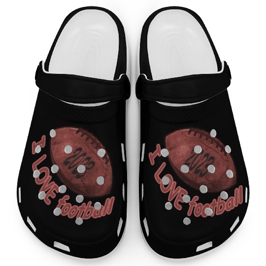 i love football Clogs