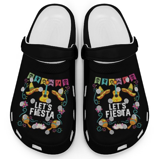 Let's Fiesta Cinco De Mayo Mexican Pride Mexico Clogs