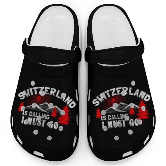 Switzerland Mountains State Clogs