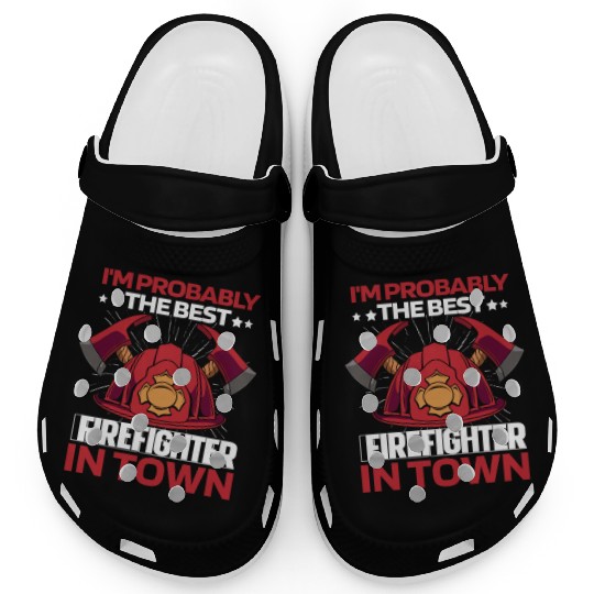 Firefighter Thin Red Line Helmet Clogs