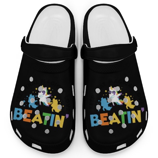 Rainbow Animal Singing Playing Unicorn Lover Clogs