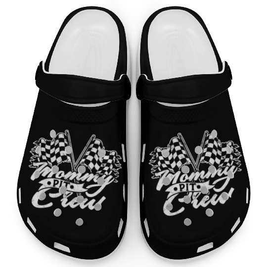 Mommy Pit Crew - racing Clogs