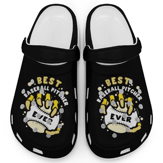 Best Baseball Pitcher Ever Hobby Player Sayings Clogs
