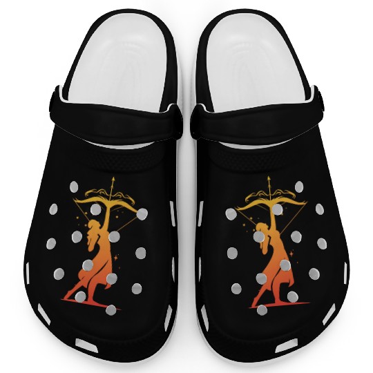 Sagittarius Archer Zodiac Fire Sign Clogs