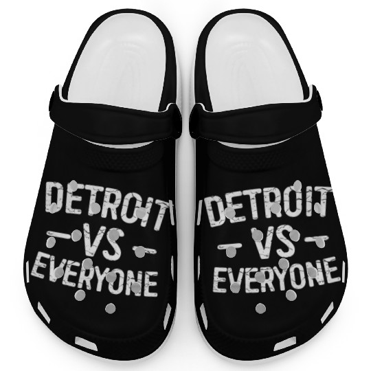 Detroit Vs Everyone Funny Michigan Clogs