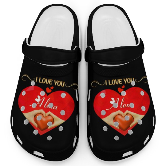 I love you Alexa Clogs