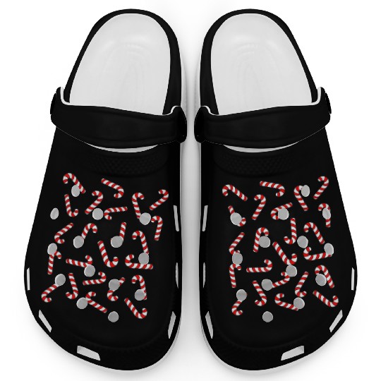 Christmas Candy Cane Kids Candy Canes Pajamas Clogs