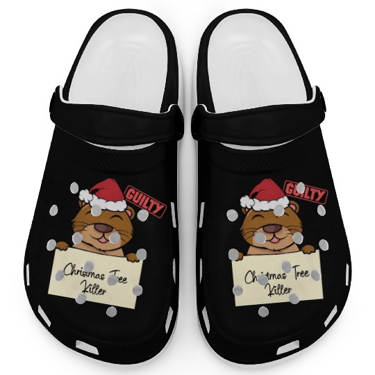 Sea otter christmas funny prison Clogs