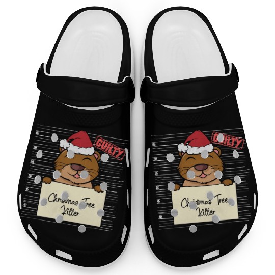 Sea otter christmas funny prison Clogs