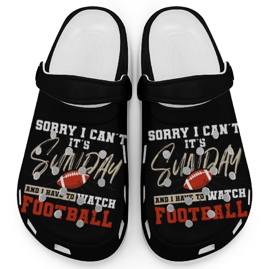 American Football Sunday Football Player Sport Fan Clogs