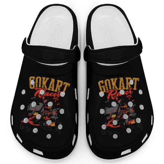 Go kart racer Be fast or be last - go kart Clogs