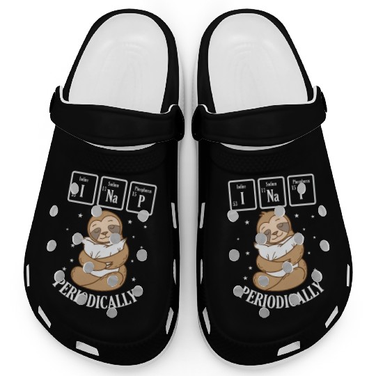 I Nap Periodically Periodic Table Sloth Clogs