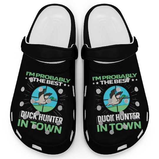 Duck Hunting Funny Clogs