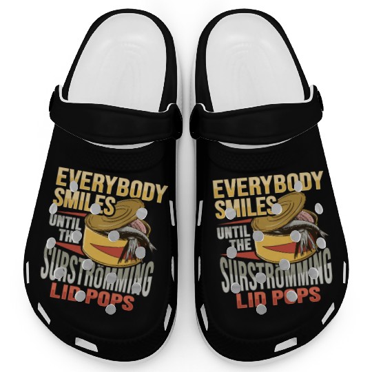 Canned Fish Surströmming Design for Swedish Fish Clogs