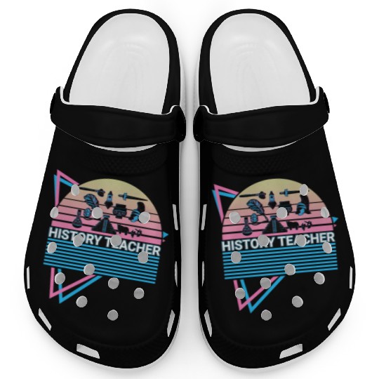 History Teacher Retro Clogs