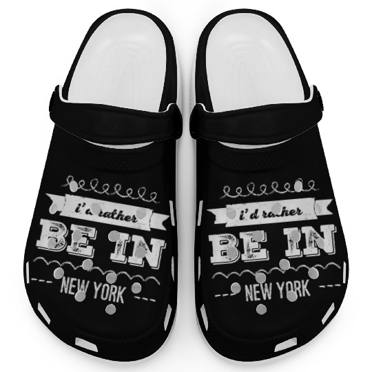 I'd rather be in New York City taxi Broadway Wall Clogs