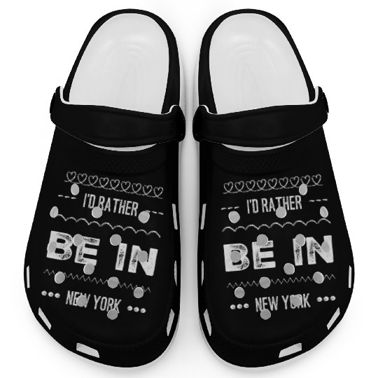 I'd rather be in New York City taxi Broadway Wall Clogs