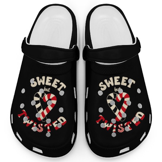 Sweet but twisted candy canes pun Clogs