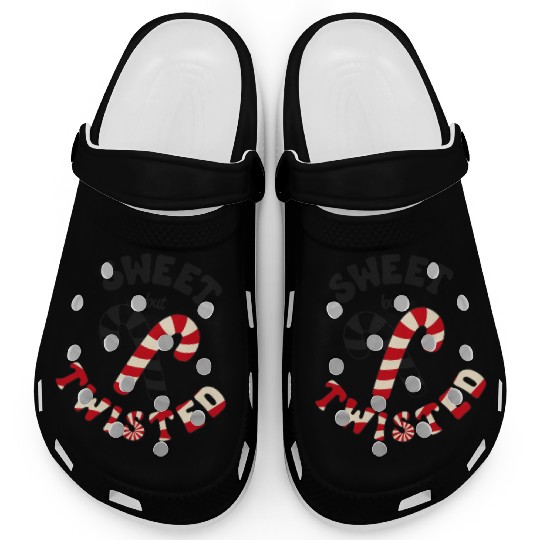 Sweet but twisted candy canes pun Clogs