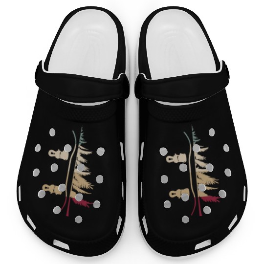 Snowboarding Snowboard Tree Retro Clogs