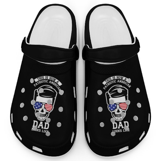 This Is How A Patriotic American Dad Looks Like US Clogs