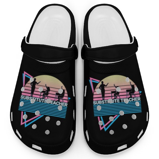 Substitute Teacher Retro Clogs