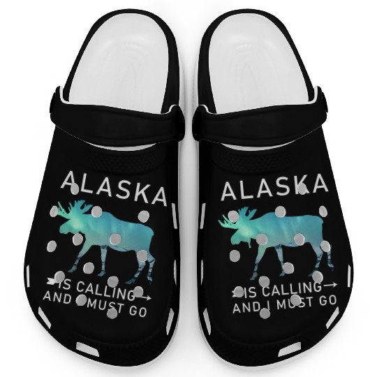 Alaska Gift USA Natur Bär Denali Grizzly Wald Clogs