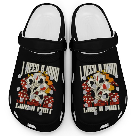 Poker Casino Poker Player Gambling Roulette Gift Clogs