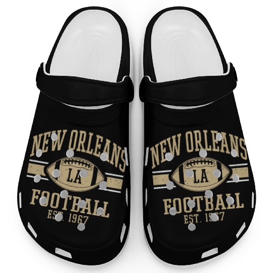 New Orleans Football Vintage Louisiana Nola Saint Clogs