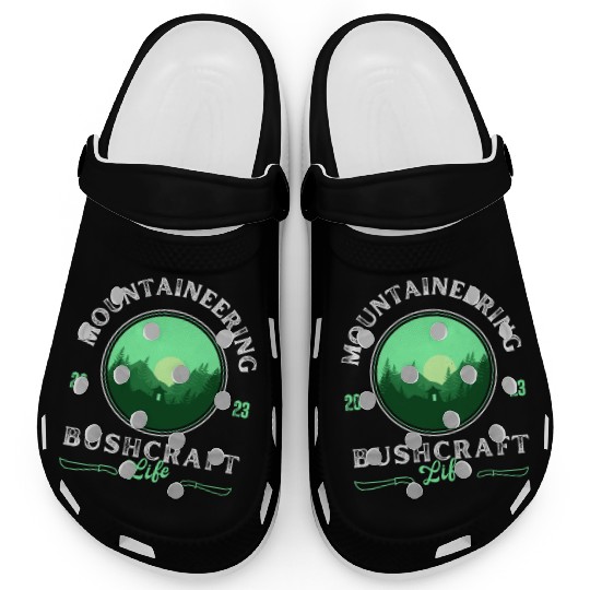 Blue Green Minimalist Pop Culture Clogs