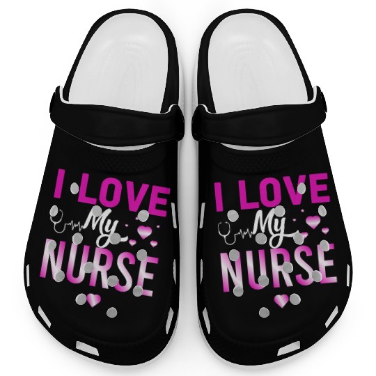 I Love My Nurse Nursing Student Teacher Gift Ideas Clogs