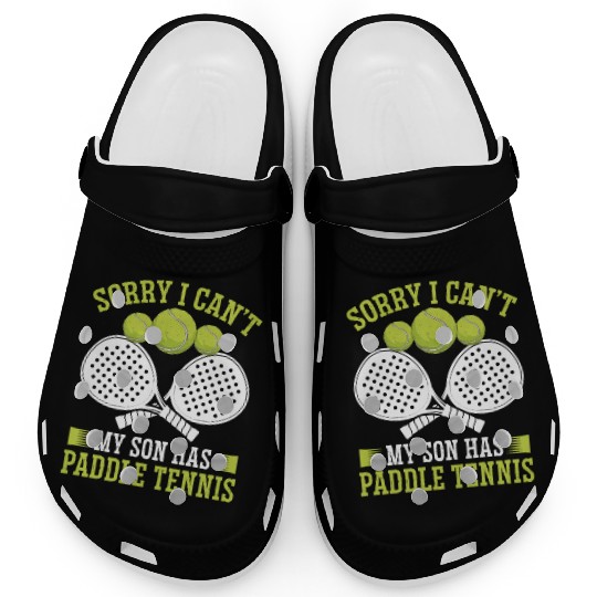 Paddle Tennis Player Match Dad Father Papa Clogs